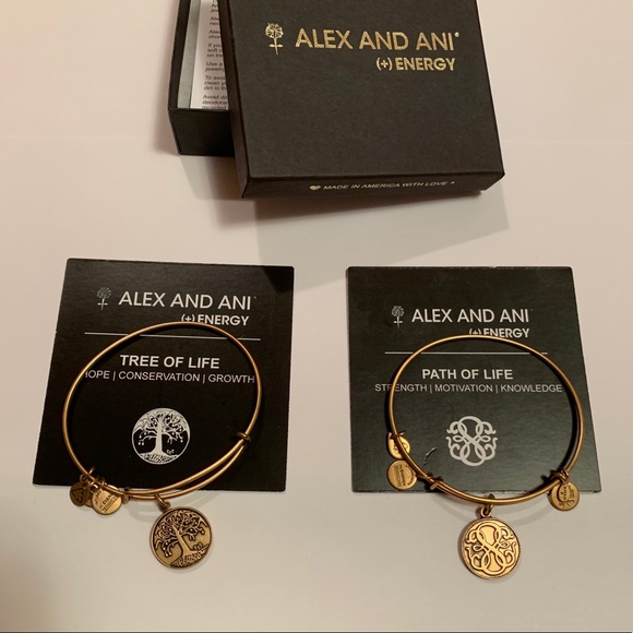 Alex and Ani Tree of Life & Path of Life bracelets - Picture 1 of 5
